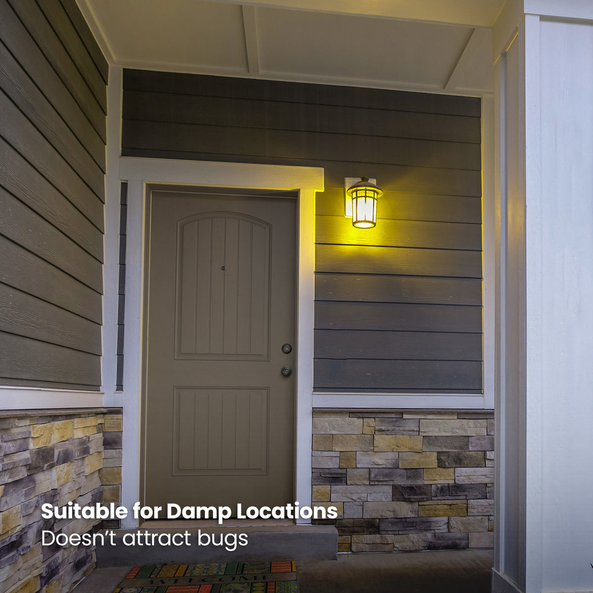 5W (60W Equivalent) A19 E26 Base Yellow LED Bug Light