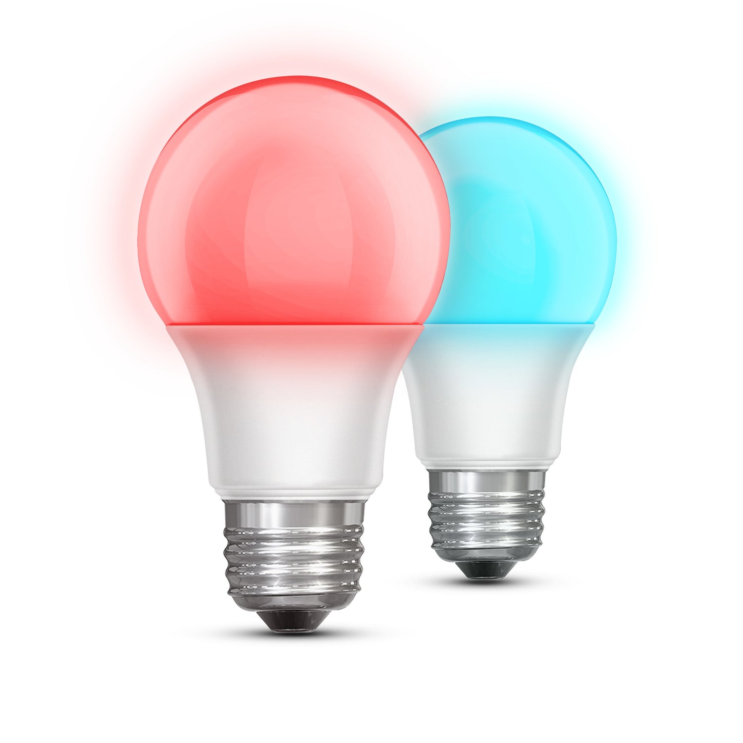 5W Color Changing A19 (E26 Base) LED Party Light Bulb with Remote Control (2-Pack)