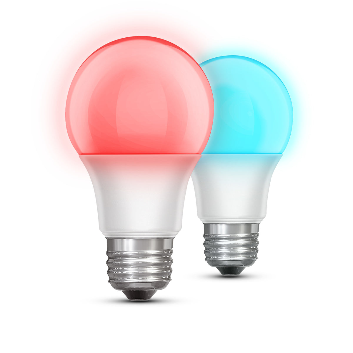 5W Color Changing A19 (E26 Base) LED Party Light Bulb with Remote Control (2-Pack)