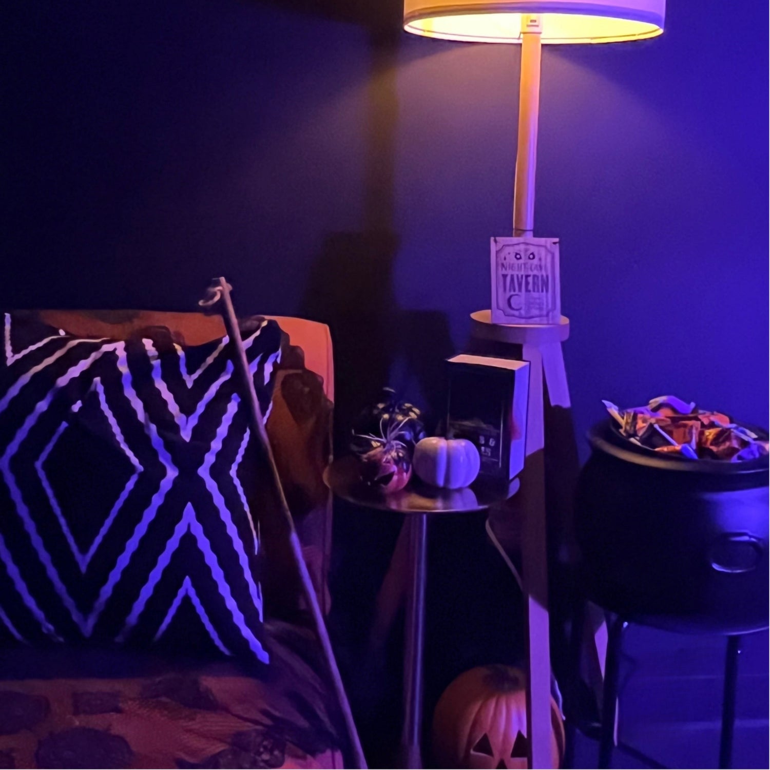 Clear Glass Purple A19 Dimmable LED Filament Light Bulb