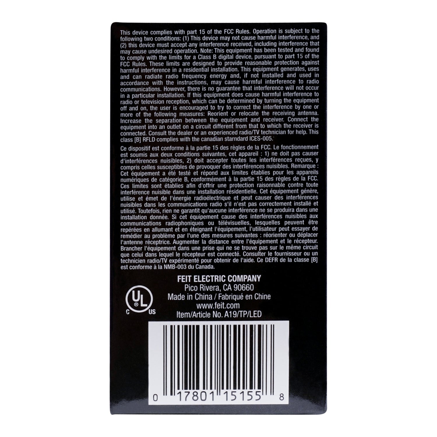 Clear Glass Purple A19 Dimmable LED Filament Light Bulb