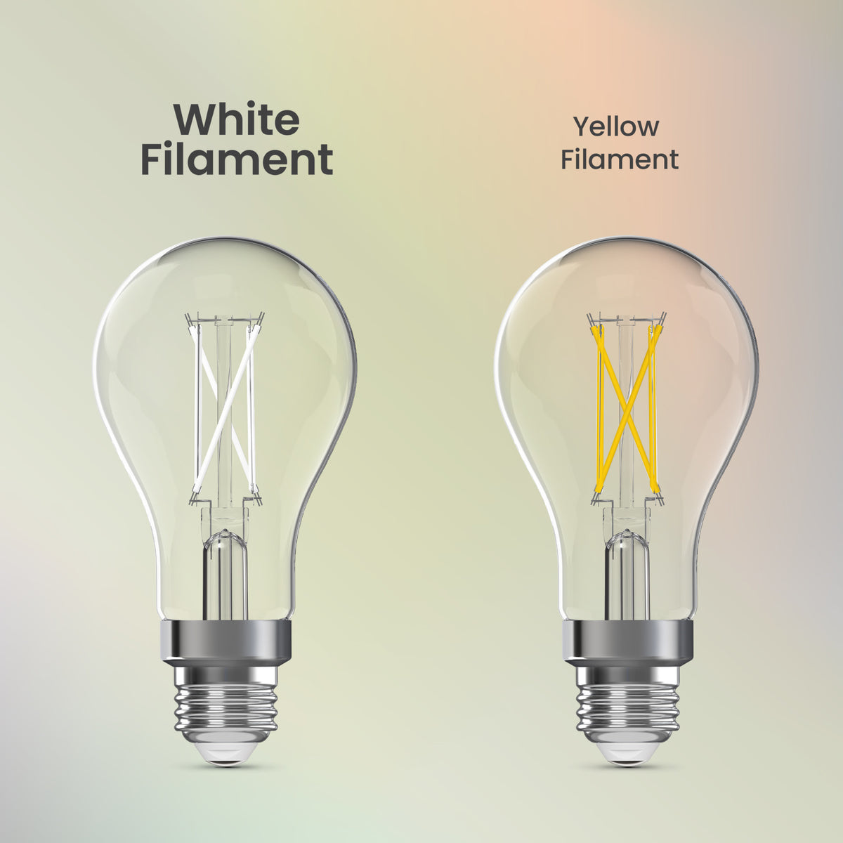 16W (100W Replacement) Adjustable White Dimmable White Filament Enhance LED Light Bulb (2-Pack)
