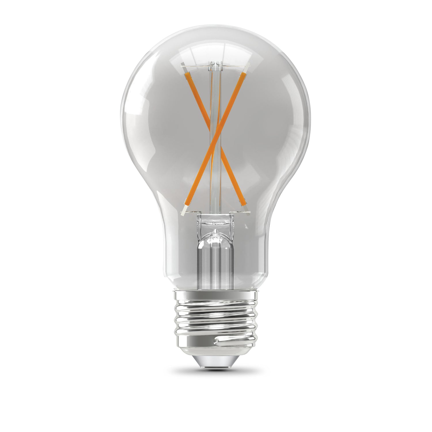 5W (40W Replacement) Bright White (3000K) A19 Shape (E26 Base) Filament LED Light Bulb (4-Pack)