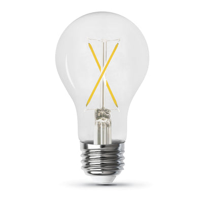 5W (40W Replacement) Daylight (5000K) Medium E26 Base A19 Enhance Dimmable Clear General Purpose LED Light Bulb (4-Pack)