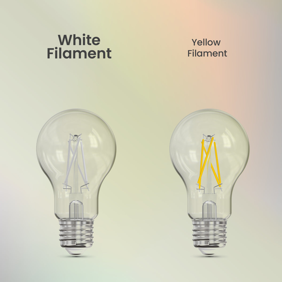 8.8W (60W Replacement) Adjustable White Dimmable White Filament Enhance LED Light Bulb (2-Pack)
