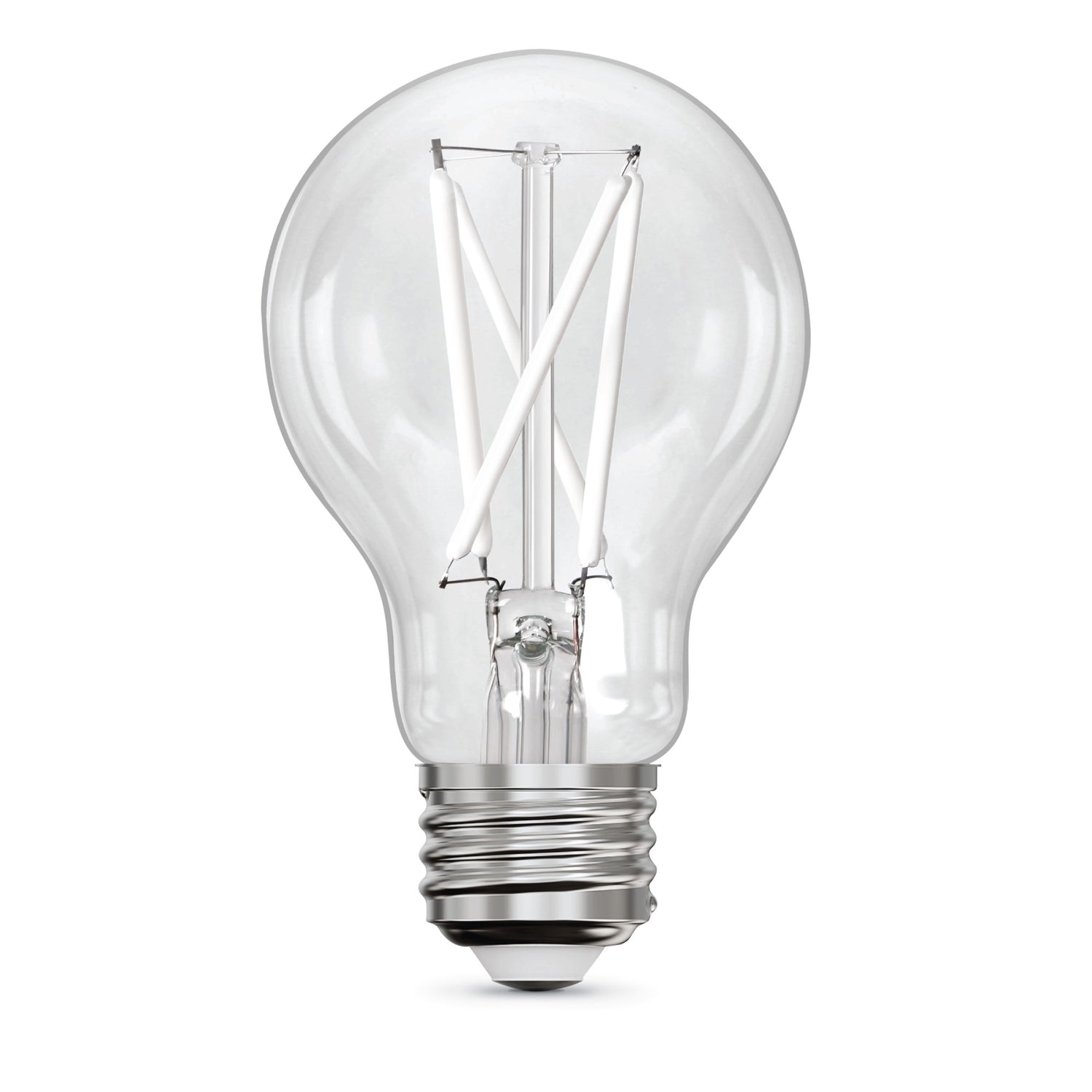 8.8W (60W Replacement) Daylight (5000K) A19 (E26 Medium Base) Dimmable Exposed White Filament LED Light Bulb (2-Pack)