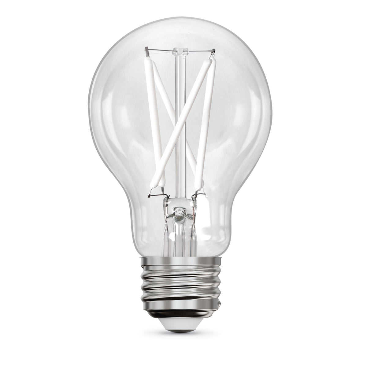 8.8W (60W Replacement) Daylight (5000K) A19 (E26 Medium Base) Dimmable Exposed White Filament LED Light Bulb (2-Pack)