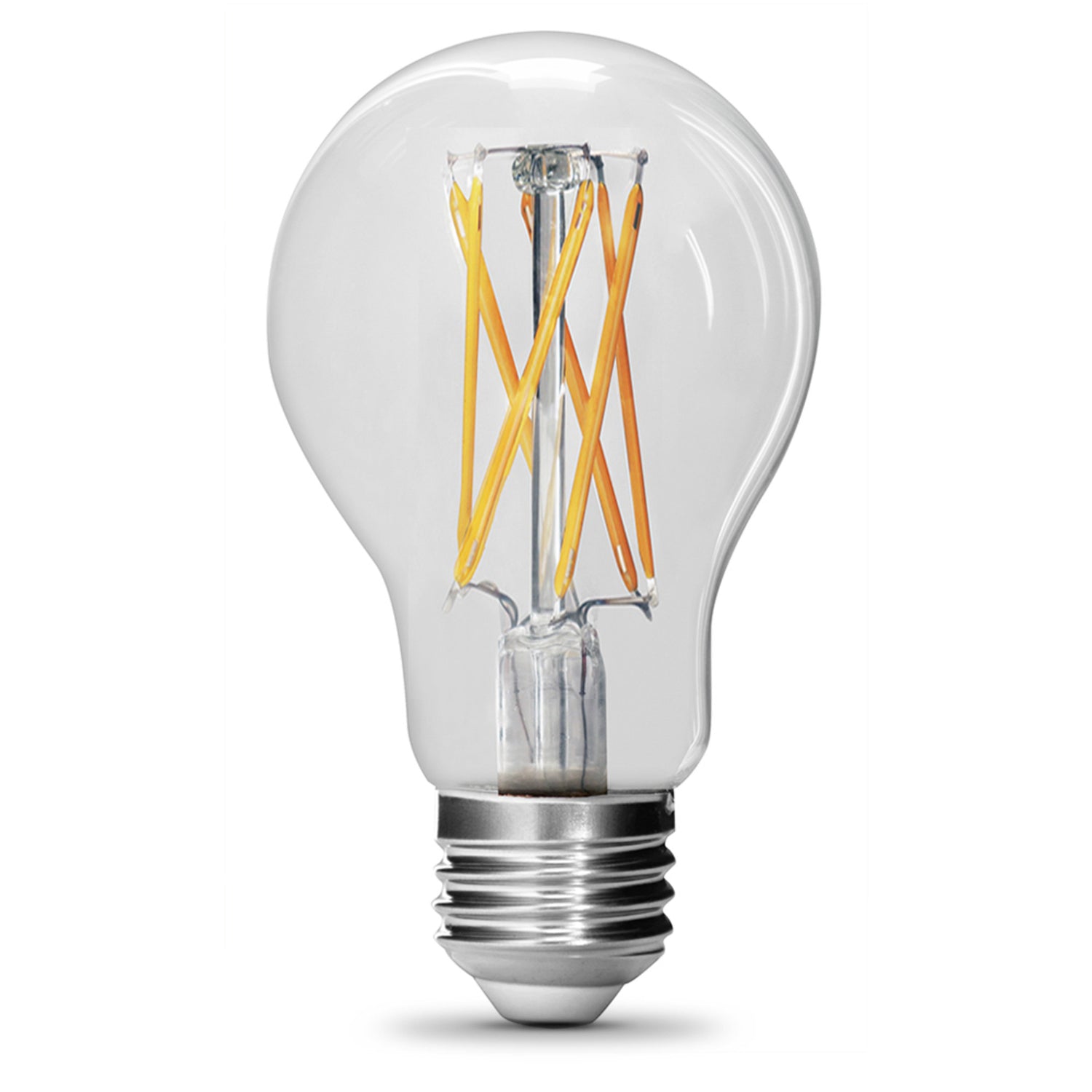 12W (75W Replacement) Soft White (2700K) A19 (E26 Base) Dimmable Clear Glass Enhance LED Filament Light Bulb (2-Pack)