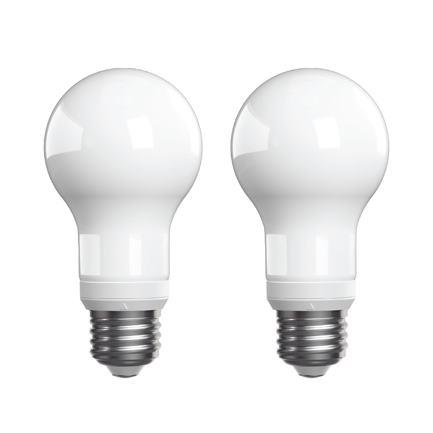 8.8W (60W Replacement) Twist to Select E26 Base A19 Frost Glass LED Bulb (2-Pack)