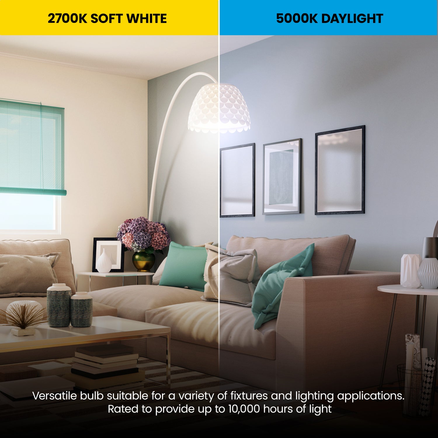 10W (60W Replacement) Soft White (2700K) E26 Base A19 General Purpose LED Bulb (10-Pack)