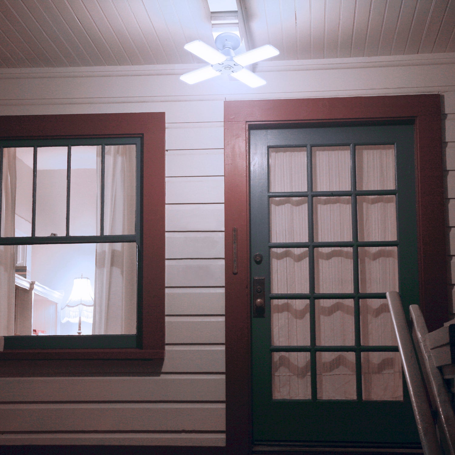 120W (700W Replacement) 12000 Lumen Daylight (5000K) Multidirectional Foldable Panel Garage Light