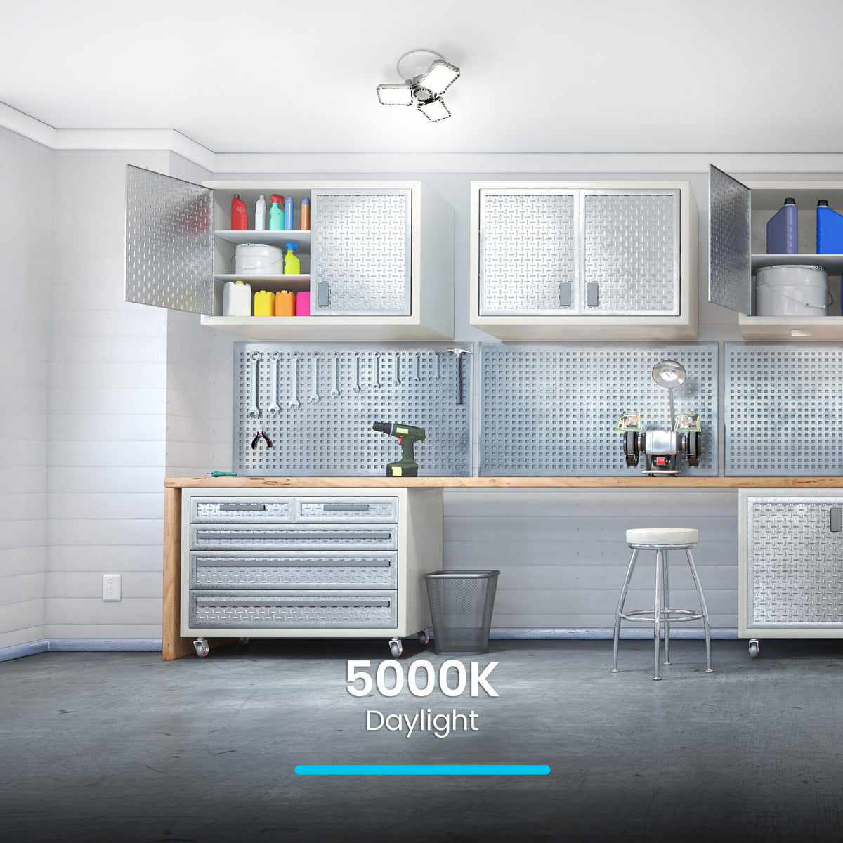 3000 Lumen Adjustable Panel Garage Light