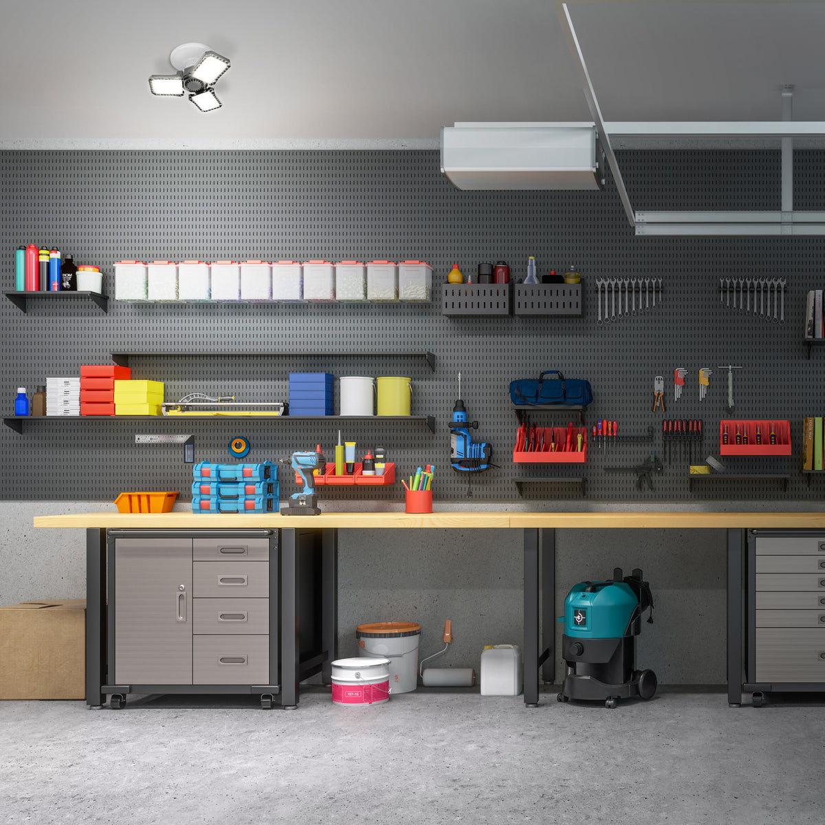 3000 Lumen Adjustable Panel Garage Light