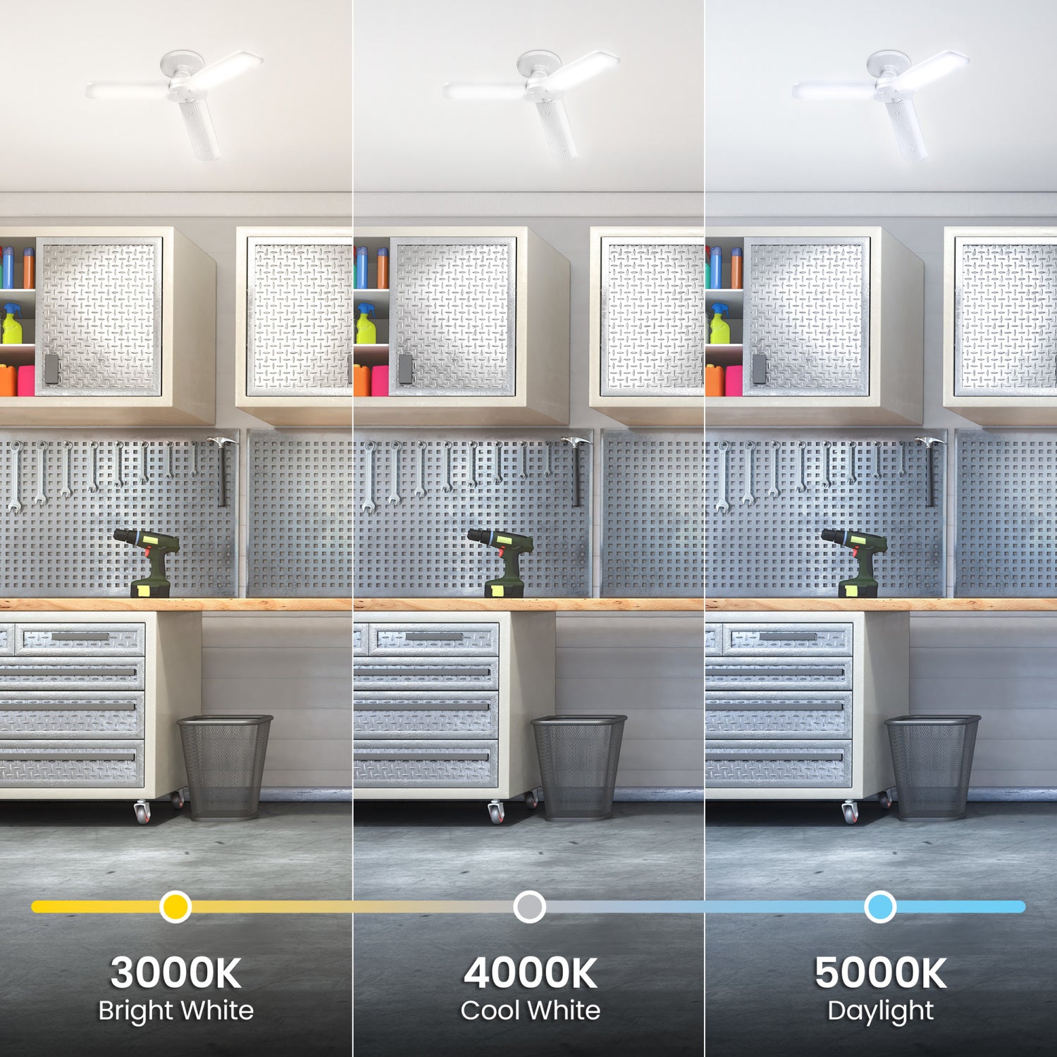 35W (300W Equivalent) Selectable White E26 Replacement LED Multi-Directional Light