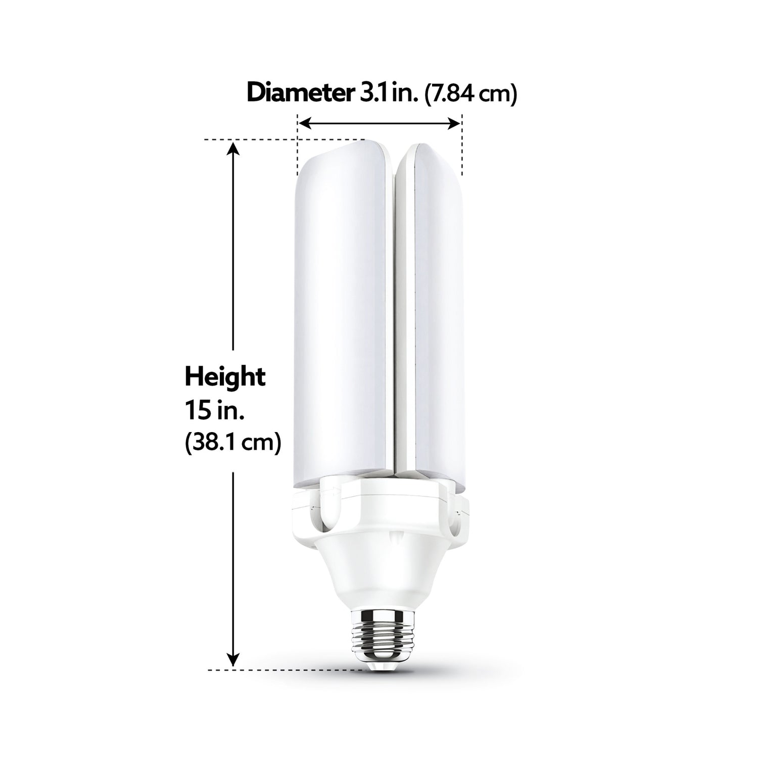 40W (300W Replacement) 4000 Lumen Bright White (3000K) LED Multi-Directional Light