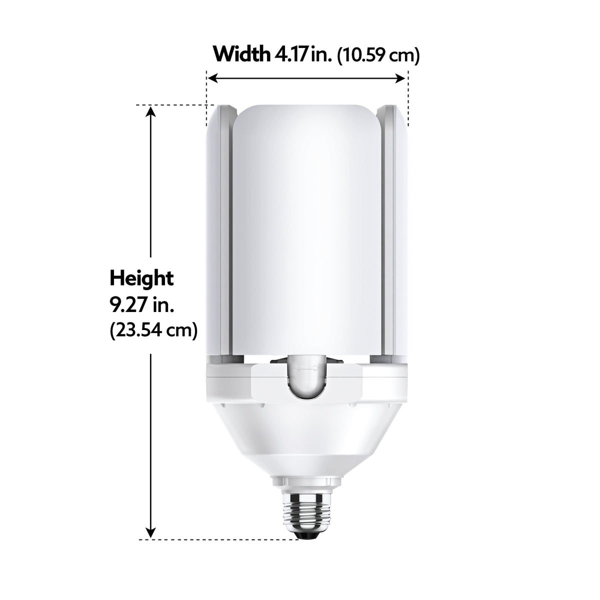 65W (400W Equivalent) Daylight White (5000K) E26 Replacement LED Multi-Directional Light + Motion Sensor