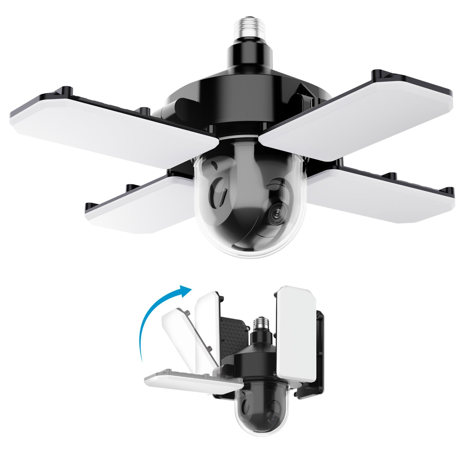 Smart Adjustable Pan Light with Camera