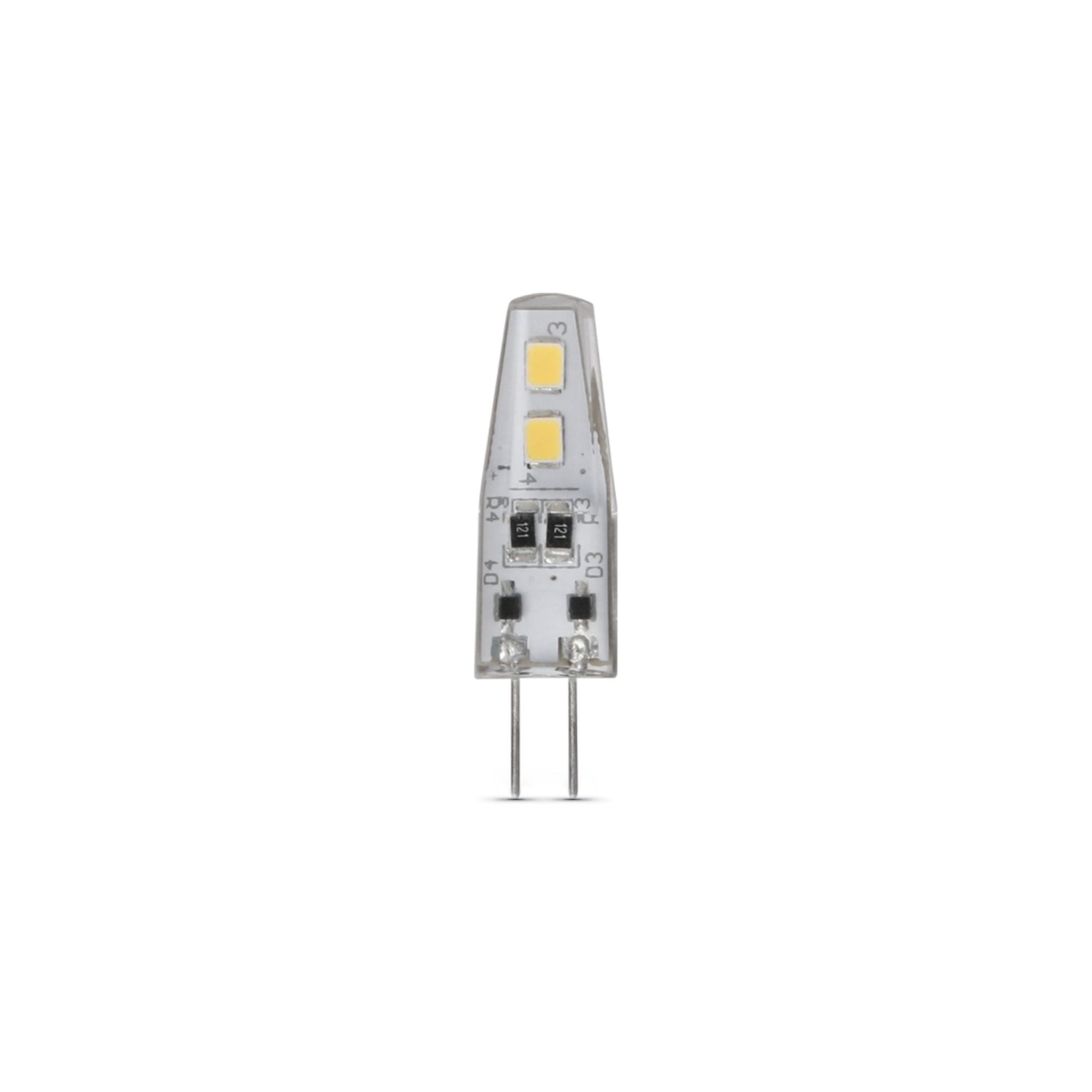 1.5W 12V Bright White (3000K) T4 Shape G4 Base LED Light Bulb