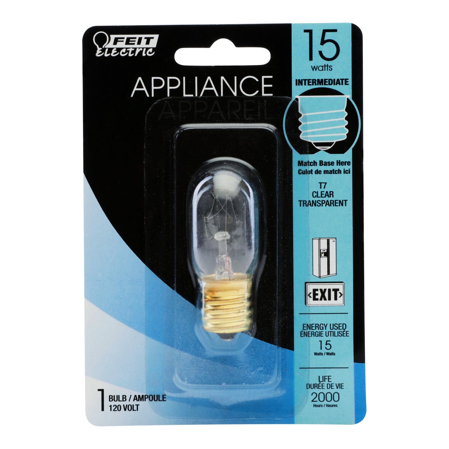 15W Soft White T7 Dimmable Incandescent Light Bulb (BP15T7N/CAN)