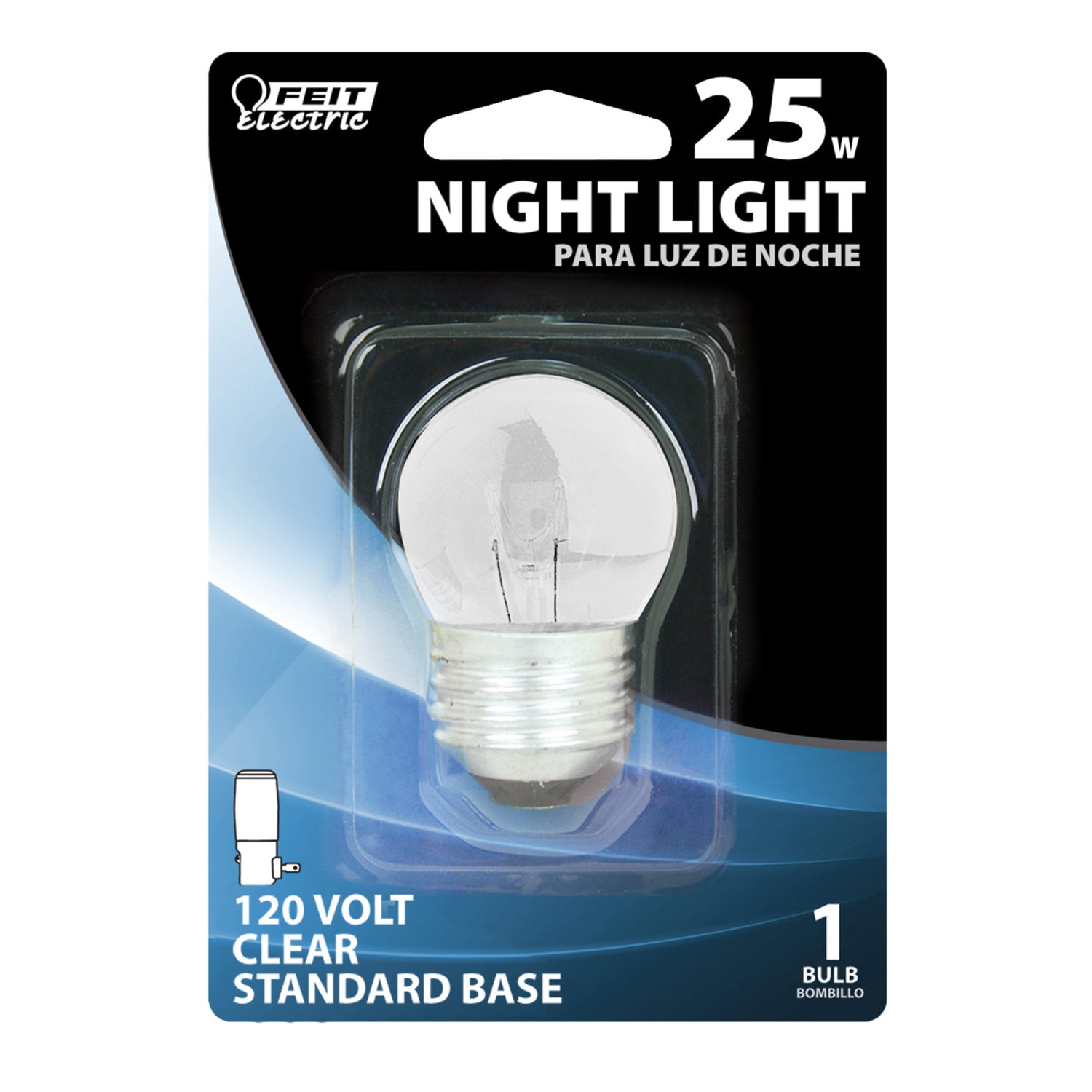 25W Soft White E26 Base S11 Incandescent Night Light Bulb