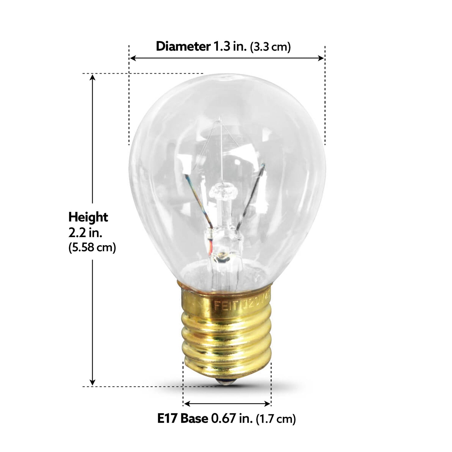 25W S11 High Intensity Incandescent Light Bulb