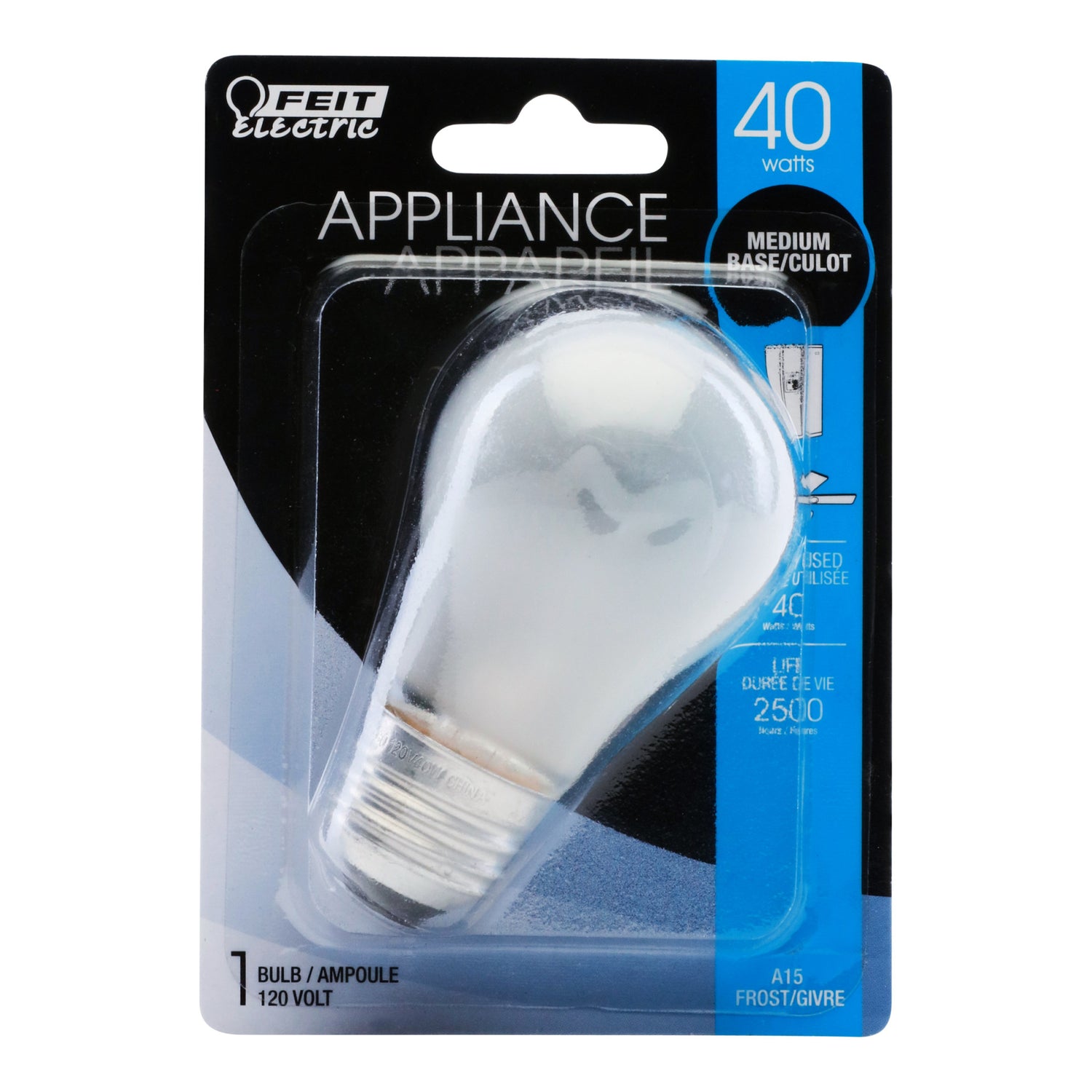40W Soft White A15 Dimmable Incandescent Light Bulb