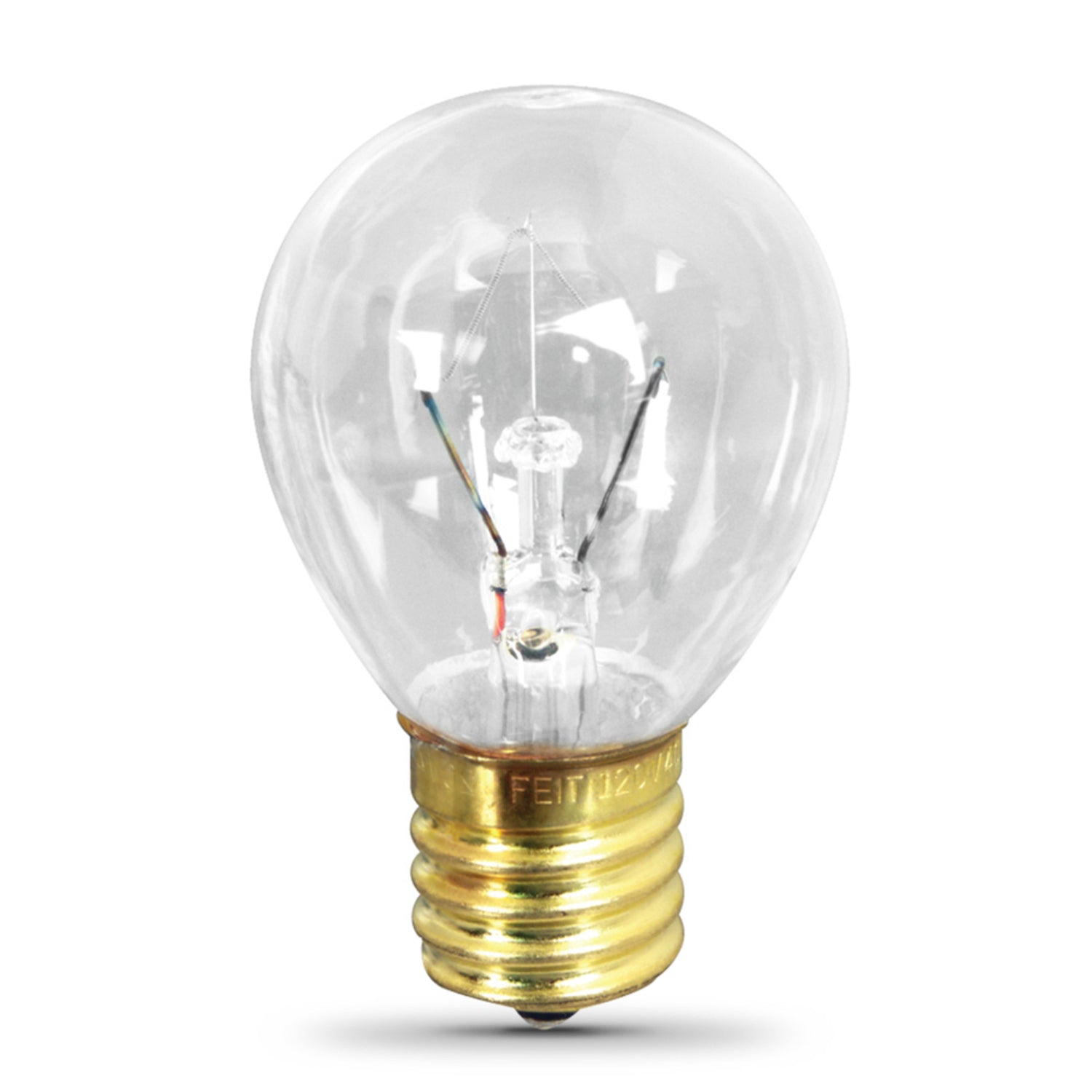 40W Soft White (2700K) Globe Shape S11 E17 Base Incandescent Light Bulb (2-Pack)
