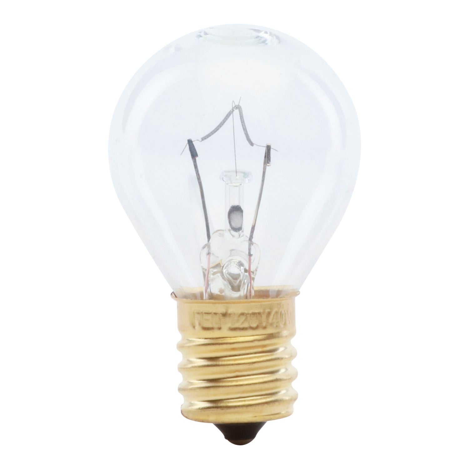 40W Soft White (2700K) Globe Shape S11 E17 Base High Intensity Incandescent Light Bulb (2-Pack)