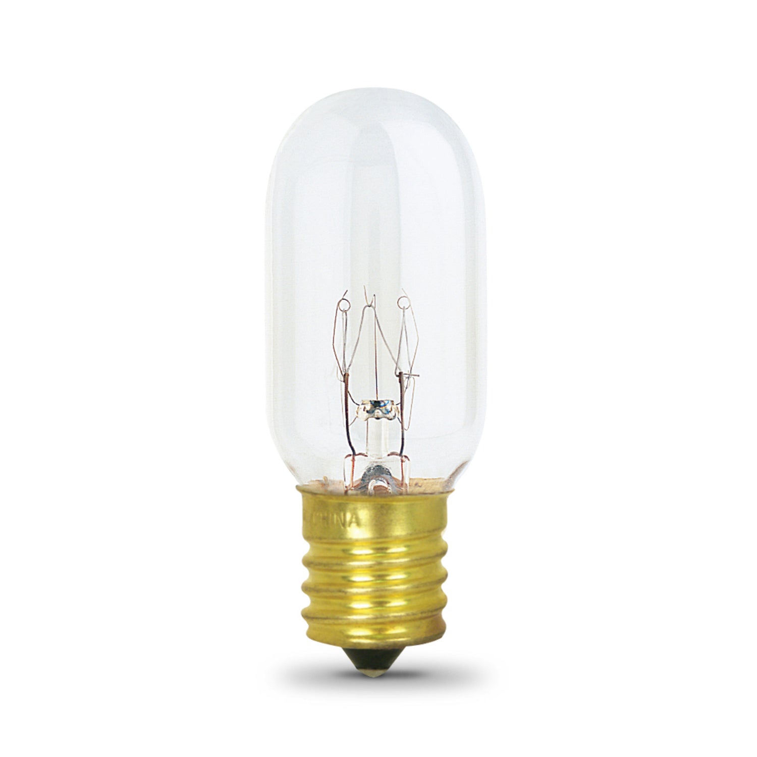 40W Soft White (2700K) Clear E17 Base T8 Incandescent Dimmable Appliance Light Bulb