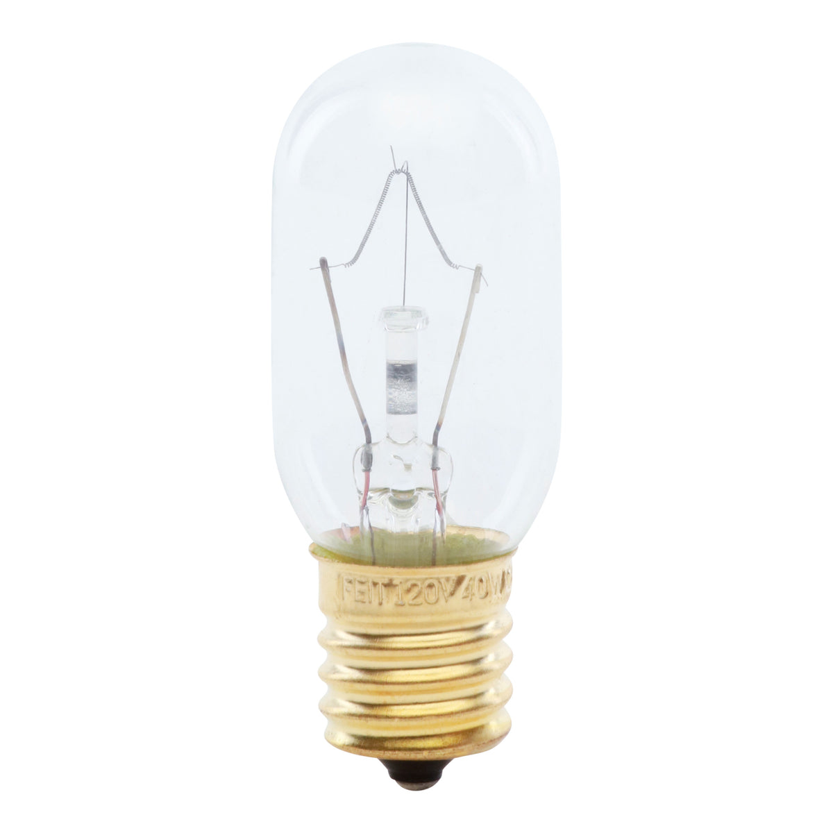 40W Soft White (2700K) Clear E17 Base T8 Incandescent Dimmable Microwave Light Bulb