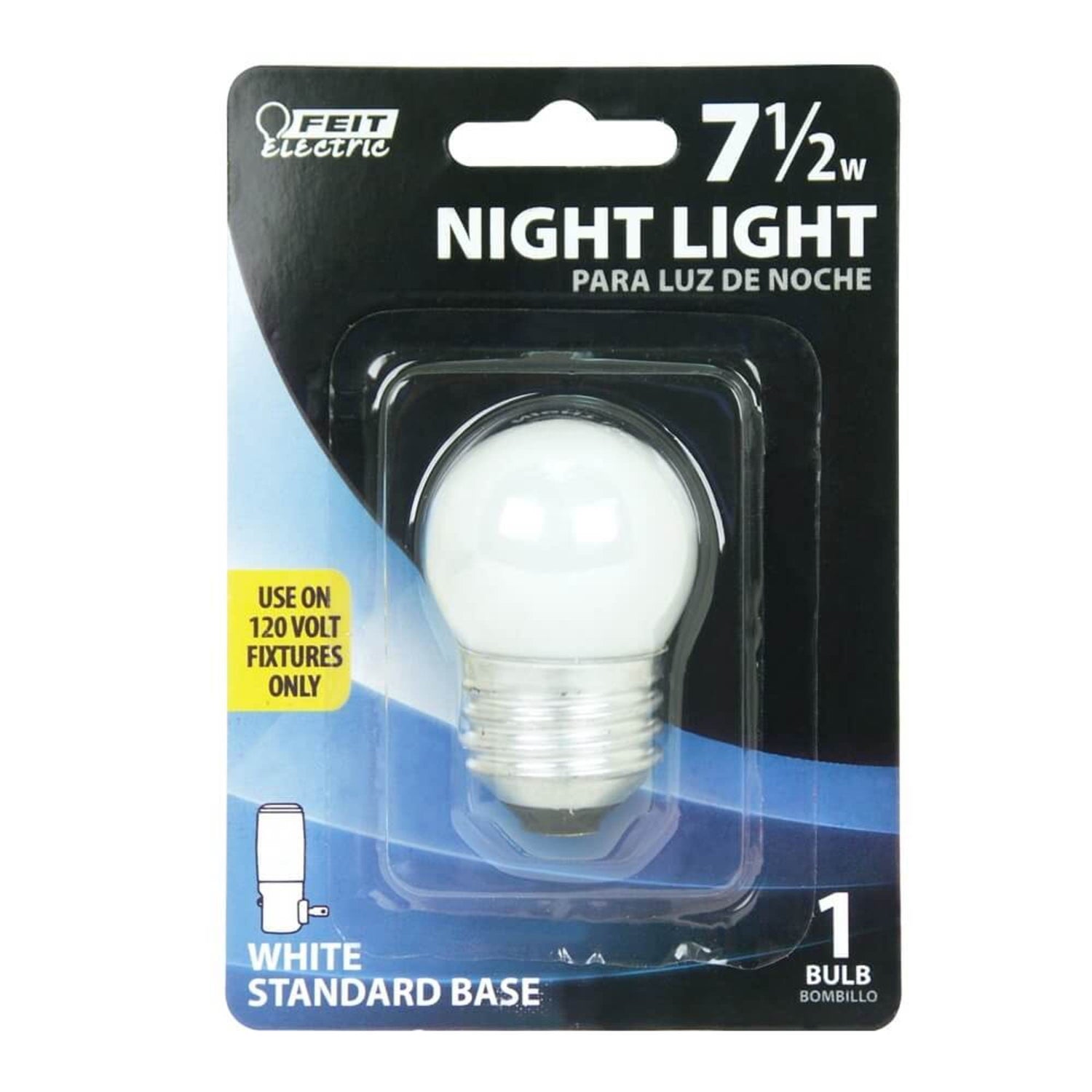 7 1/2W Soft White (2700K) E26 Base S11 Dimmable White Incandescent Night Light