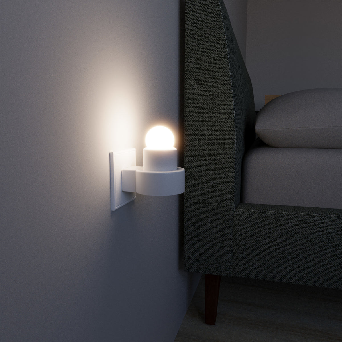 7 1/2W Soft White (2700K) S11 E26 Base Dimmable Clear Incandescent Night Light
