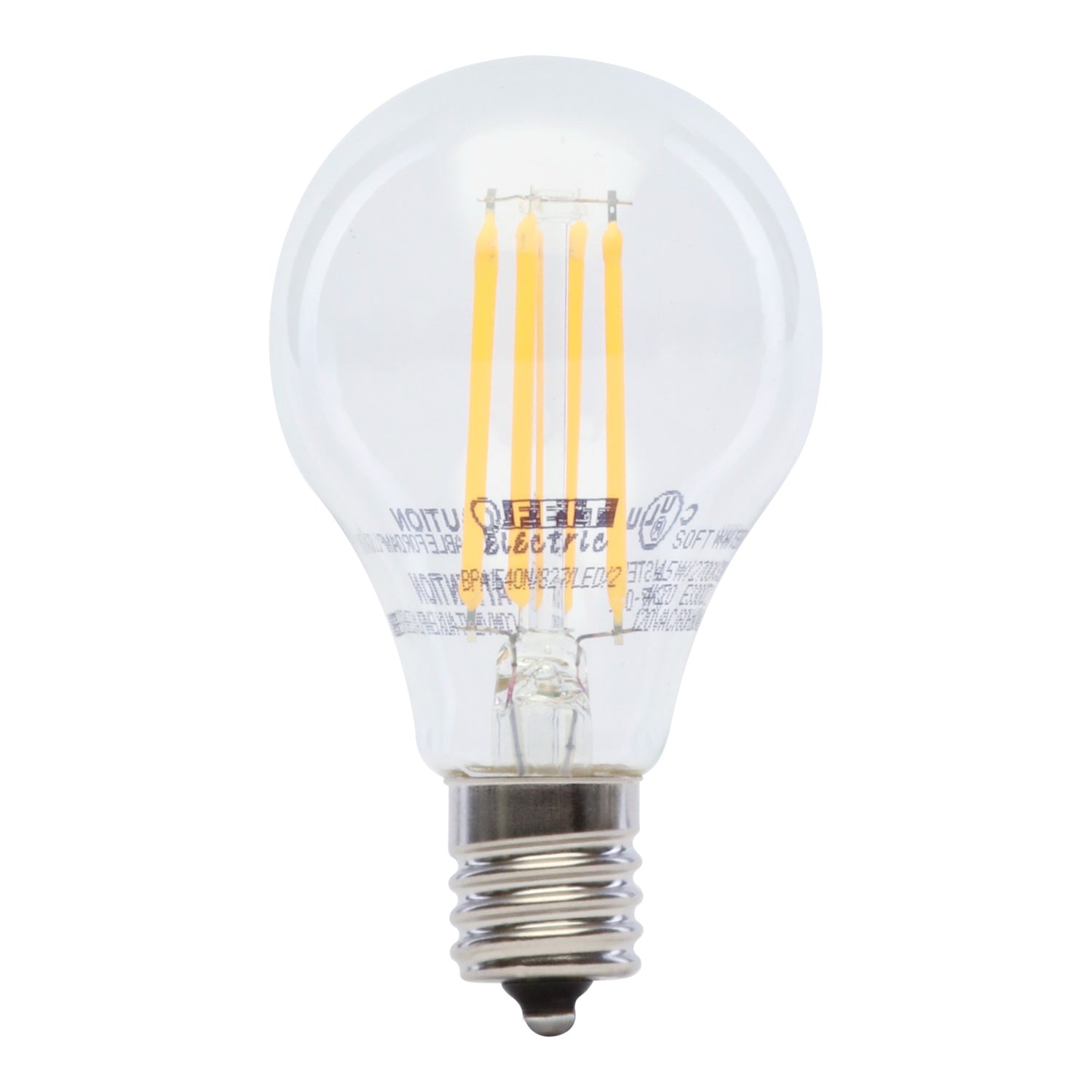 40W Replacement A15 Intermediate Base Dimmable Soft White Glass Filament (2-Pack)