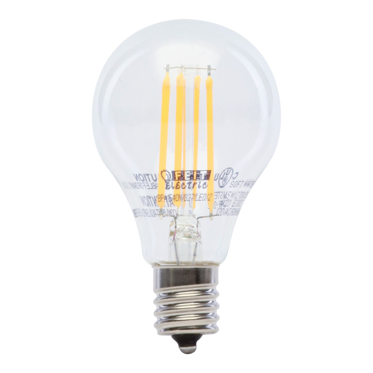 40W Replacement A15 Intermediate Base Dimmable Soft White Glass Filament (2-Pack)