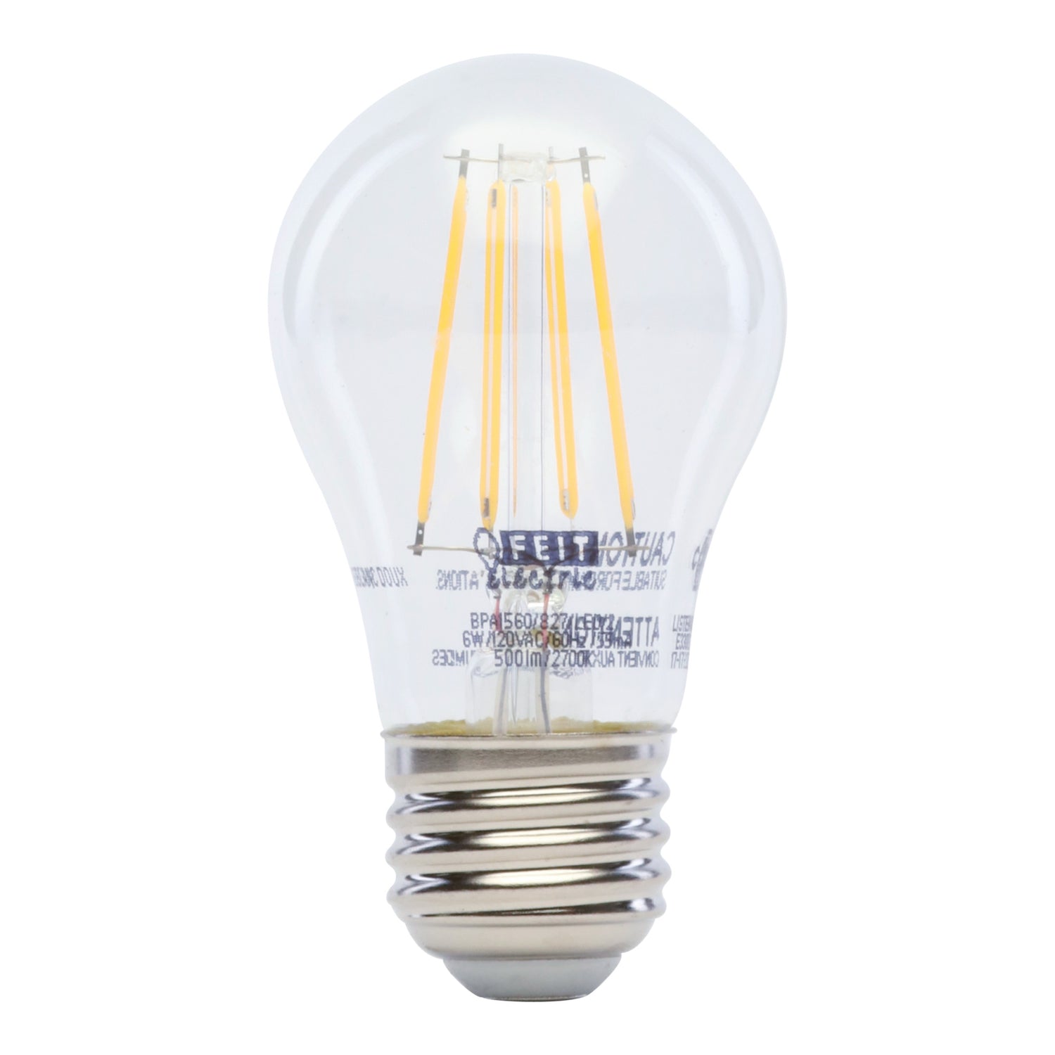 60W Replacement A15 Dimmable Soft White Glass Filament (2-Pack) - Feit Electric