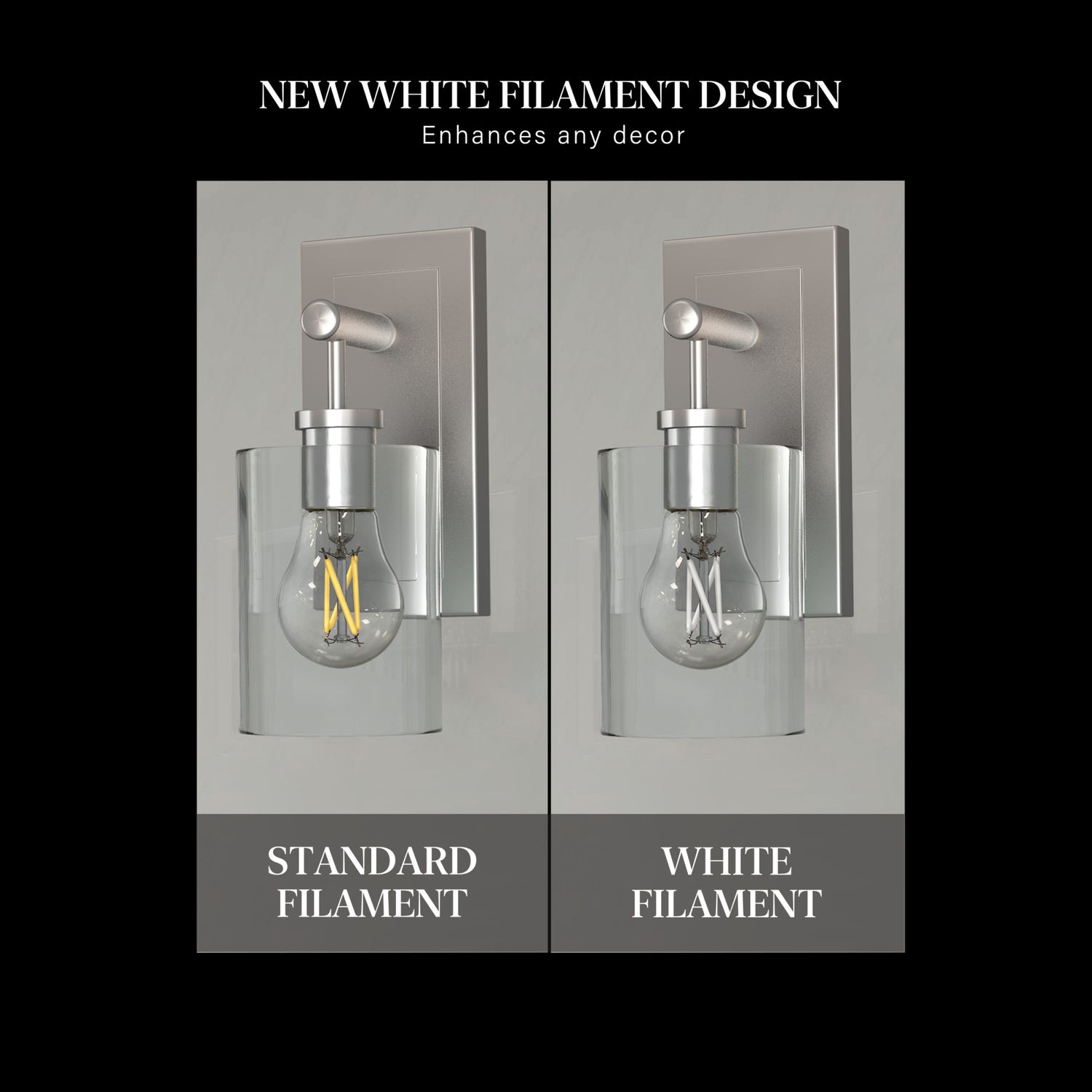 8W (60W Equivalent) Soft White (2700K) A15 E26 Base Exposed White Filament LED Light Bulb (2-Pack)
