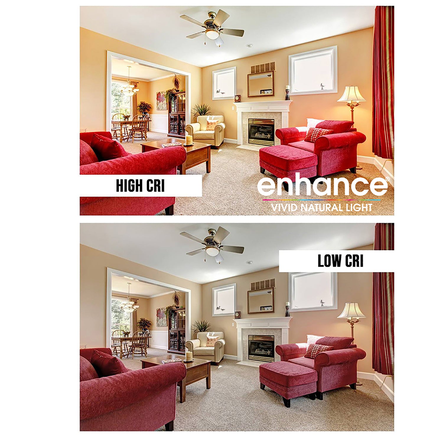 8W (60W Replacement) Bright White (3000K) A15 Dimmable Enhance Glass Filament LED (2-Pack)