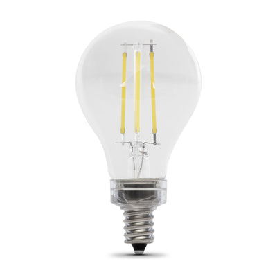 8W (75W Replacement) Daylight (5000K) E12 Base A15 Dimmable Filament LED (2-Pack)