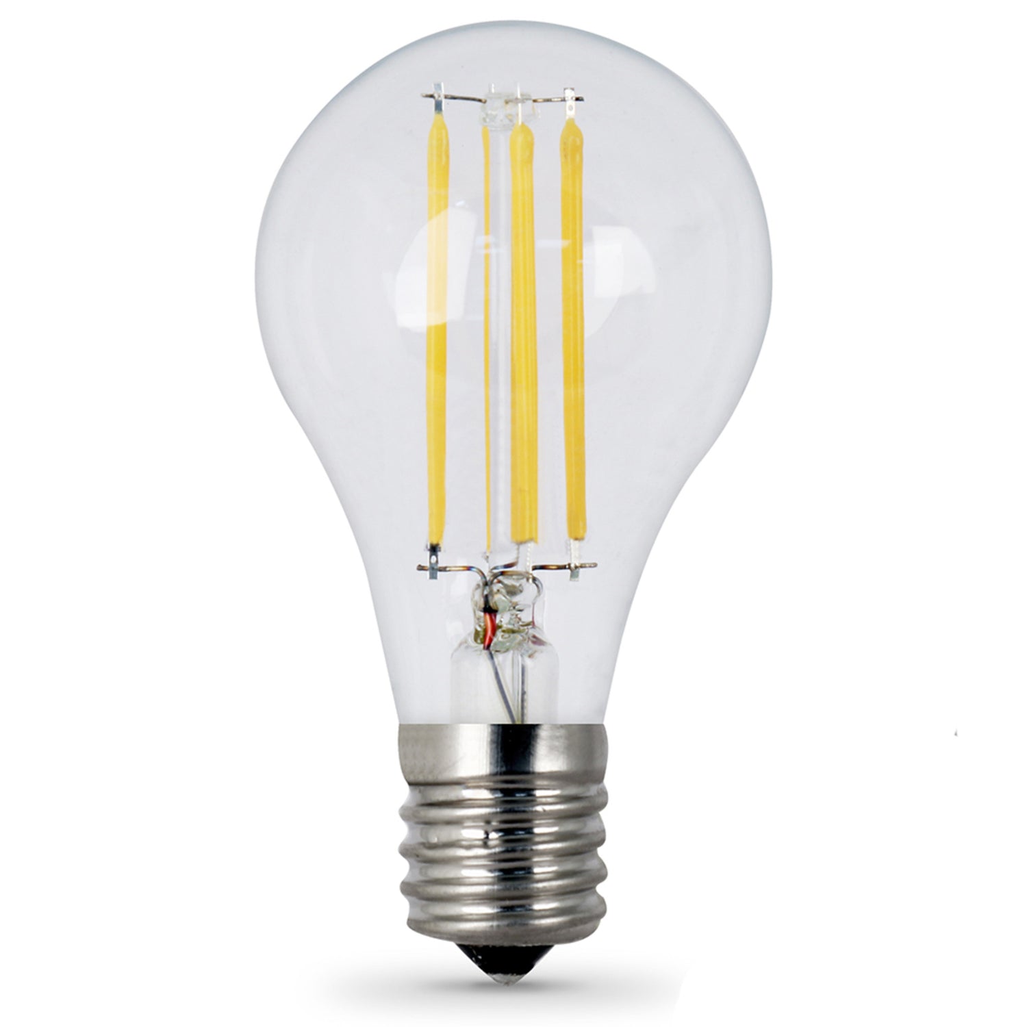 8W (75W Replacement) Daylight (5000K) E26 Base A15 Dimmable Glass Filament LED Light Bulb (2-Pack)