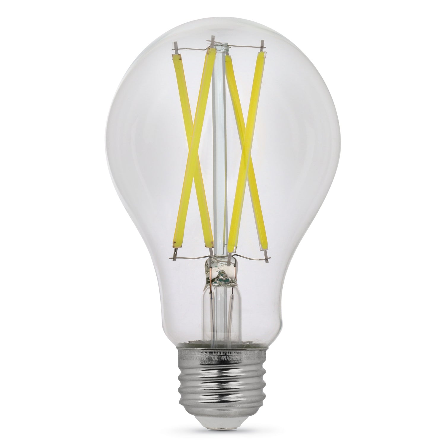 15W (100W Replacement) Daylight (5000K) E26 Base A21 Glass Filament Enhance LED (2-Pack) - Feit Electric