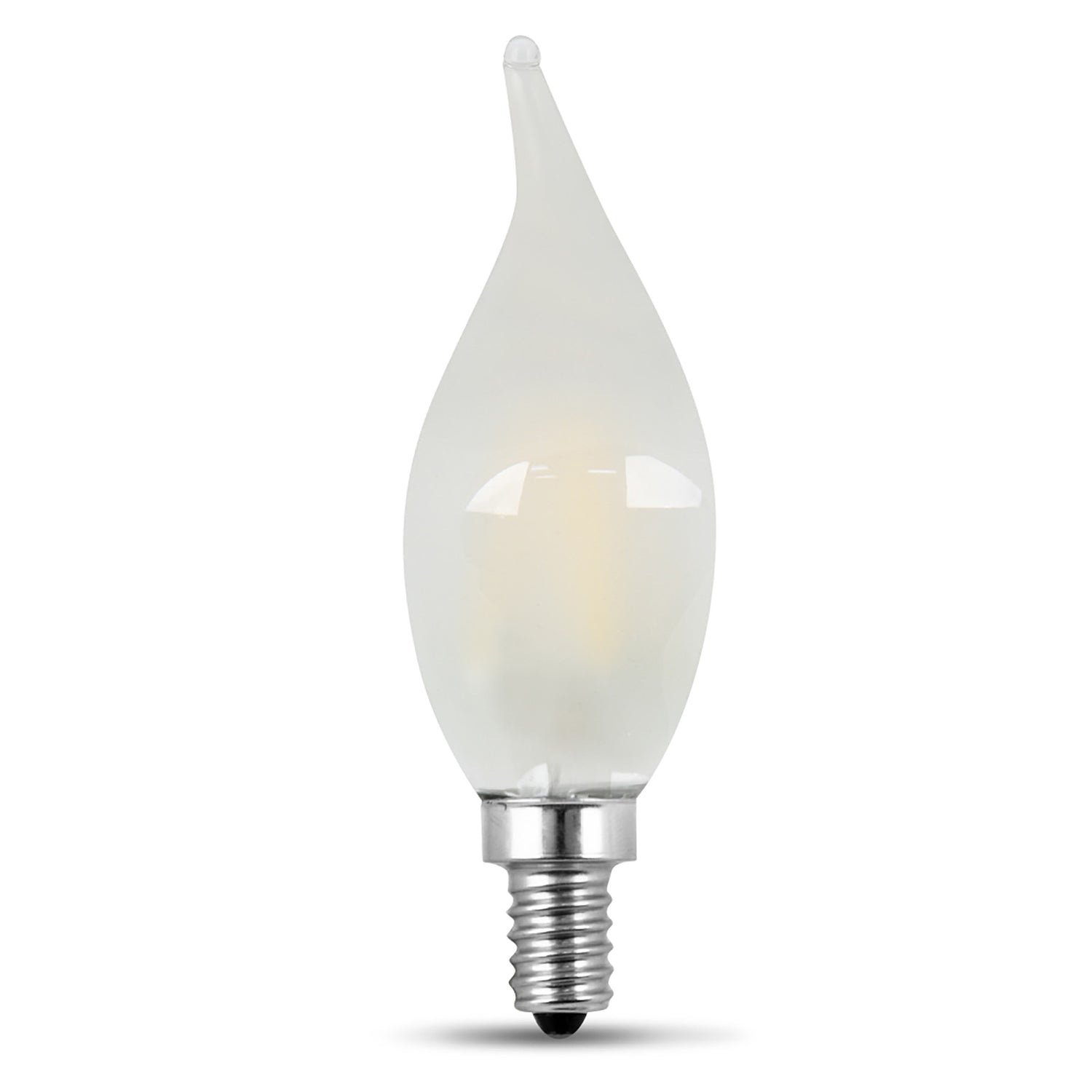 5.5W (60W Replacement) Soft White (2700K) Frost BA10 Dimmable Decorative LED Filament Enhance (2-Pack)