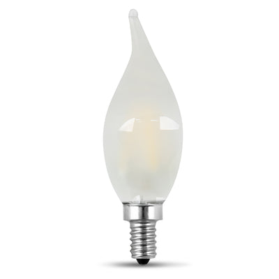 60W Replacement Frost BA10 Dimmable Daylight Decorative LED Filament Enhance (2-Pack)