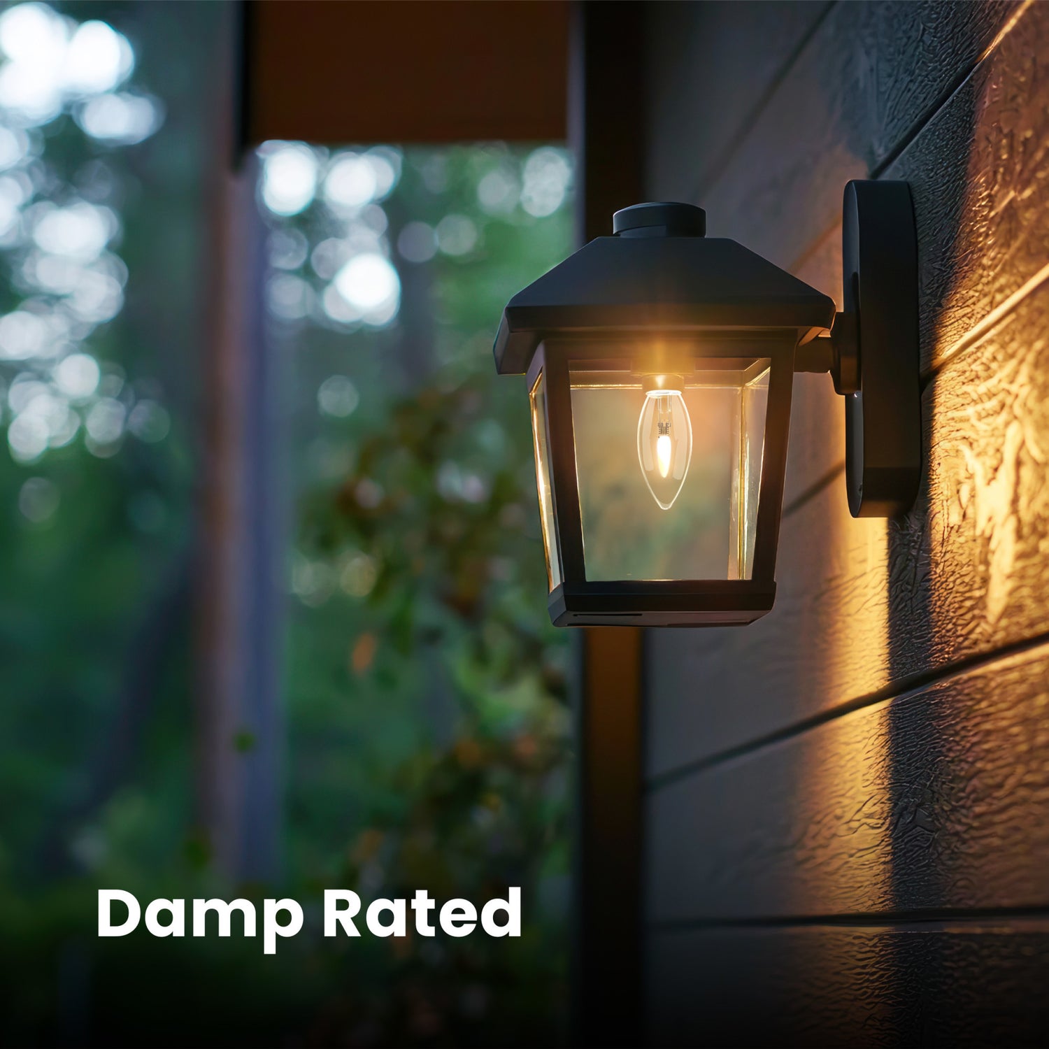 Flicker Flame LED B10 Candle Bulb E12 Base with E26 Adapters (2-Pack)