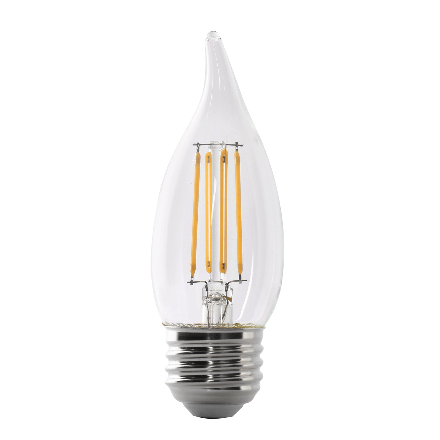5.5W (60W Replacement) Soft White (2700K) BA10 E26 Base Flame Tip Filament LED