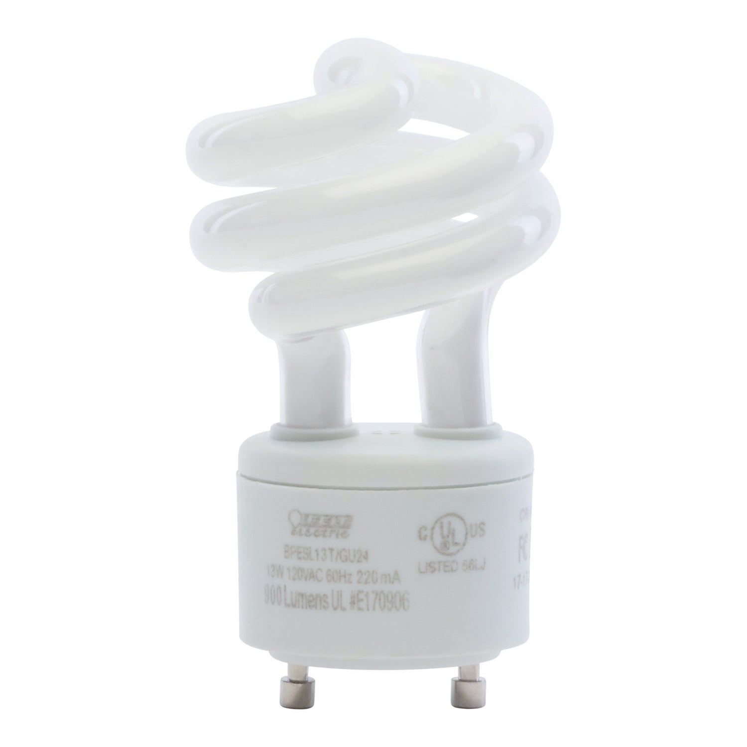 13W (60W Replacement) Soft White (2700K) GU24 Base Non-Dimmable Twist CFL Light Bulb