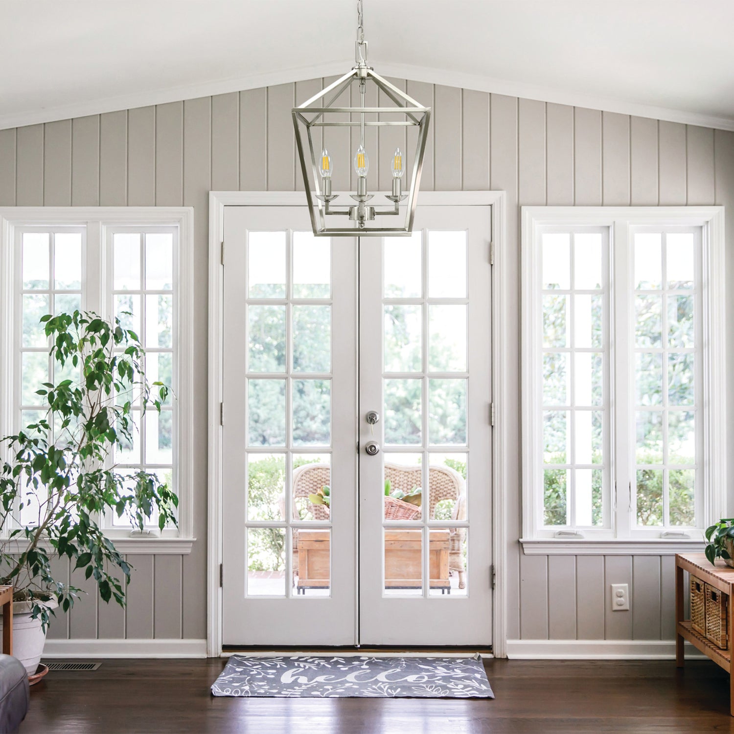 5.5W (60W Replacement) Neutral White (3500K) Clear B10 Torpedo Tip Dimmable LED Enhance Glass Filament Light Bulb (2-Pack)