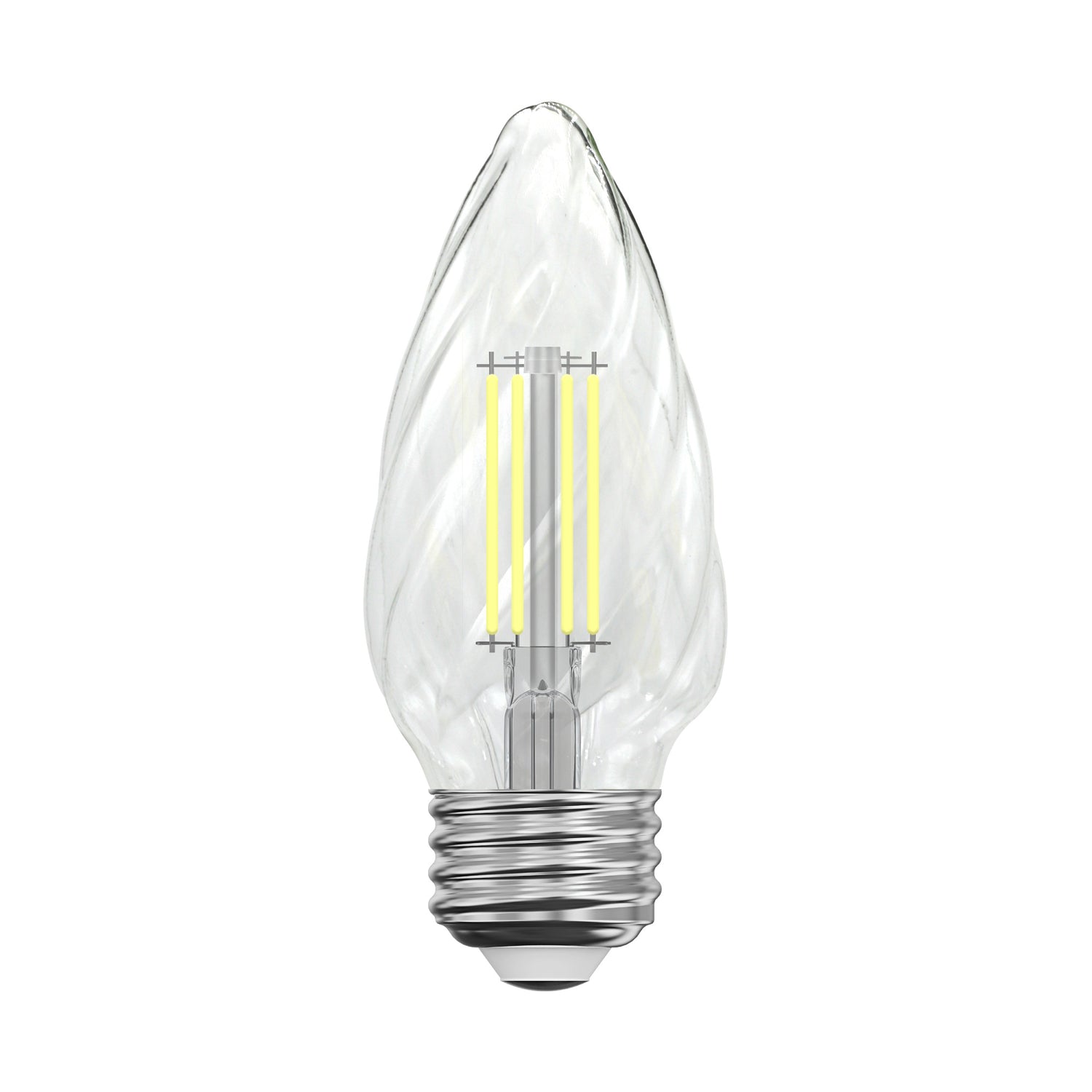 6W (60W Replacement) Daylight (5000K) Clear F15 Dimmable LED Post Lantern Bulb