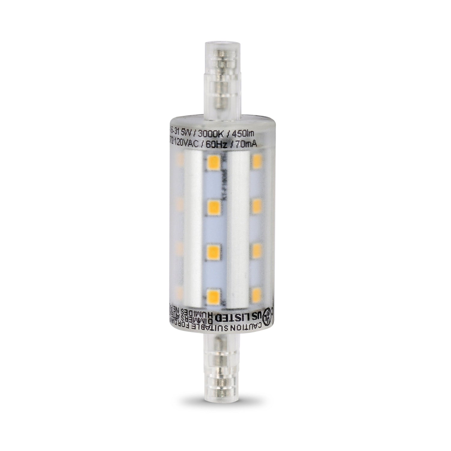 5W (40W Replacement) Warm White (3000K) RSC Base R7S Specialty LED