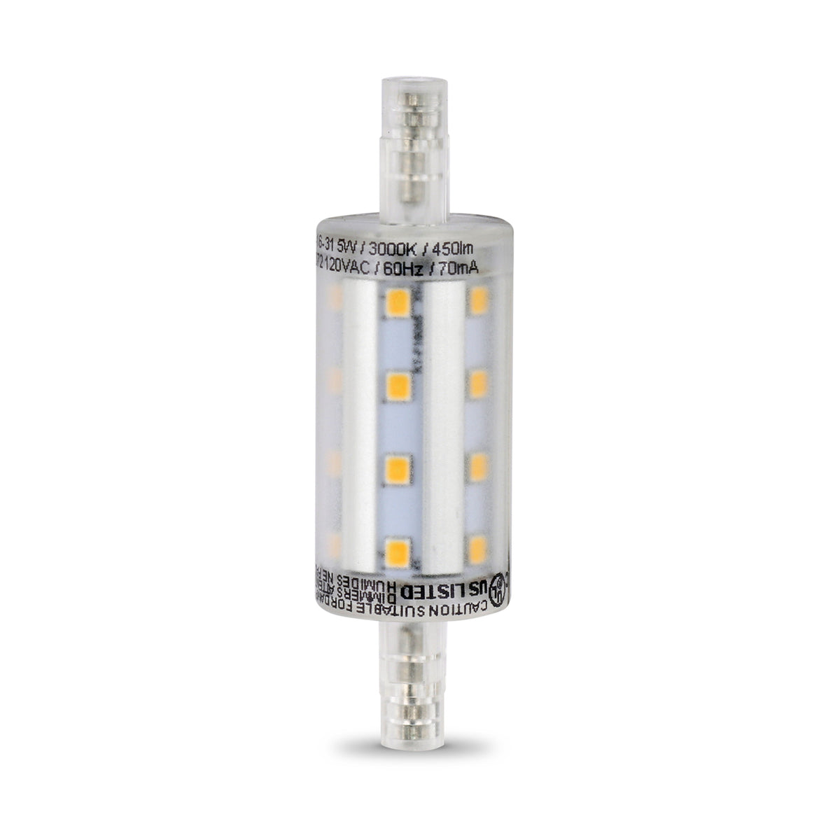5W (40W Replacement) Warm White (3000K) RSC Base R7S Specialty LED