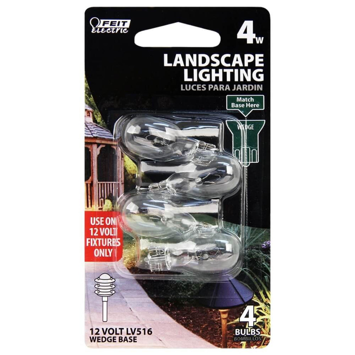 4W Soft White T5 Dimmable Landscape Light 4 Pack